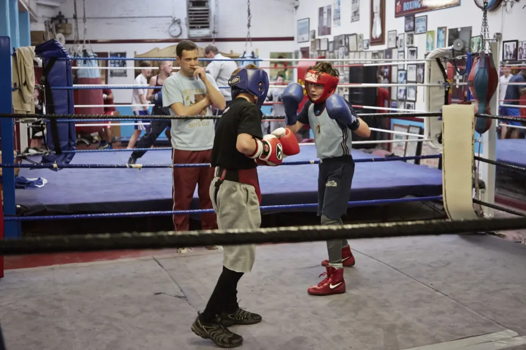 West Ham Amateur Boxing Club — documentary and portrait photograph in London, UK, frame 19 of 28.